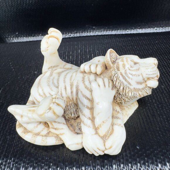 1993 Harmony Kingdom Pride And Joy Tiger and Cub Trinket Box Figurine Resin VTG - Picture 6 of 14